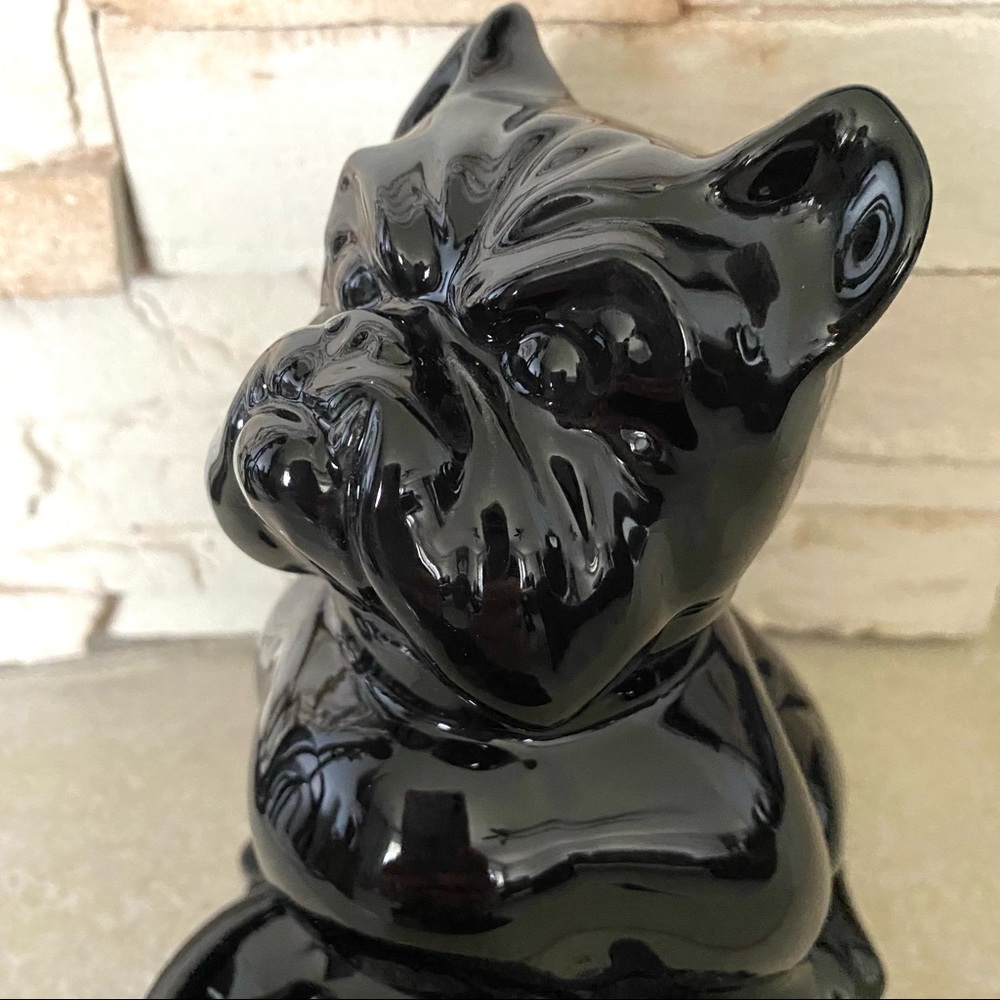 SOLD Vintage Hicock Bulldog with Bowl - Picture 2 of 11